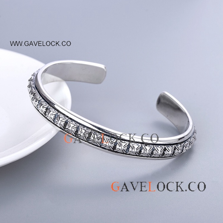 Opening Retro Punk Bangle Men Lady